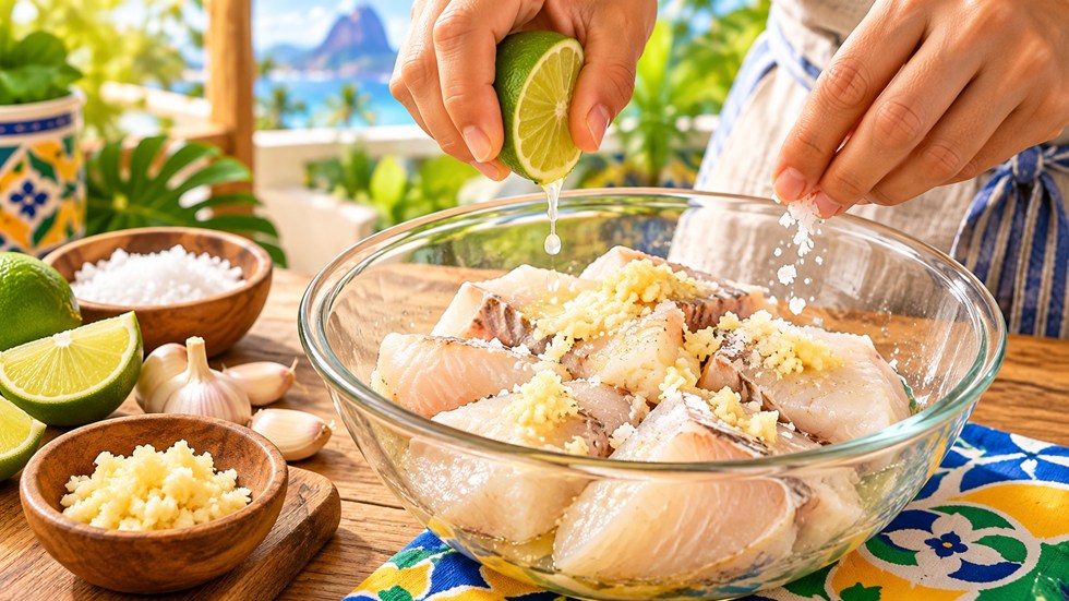 魚に下味をつける