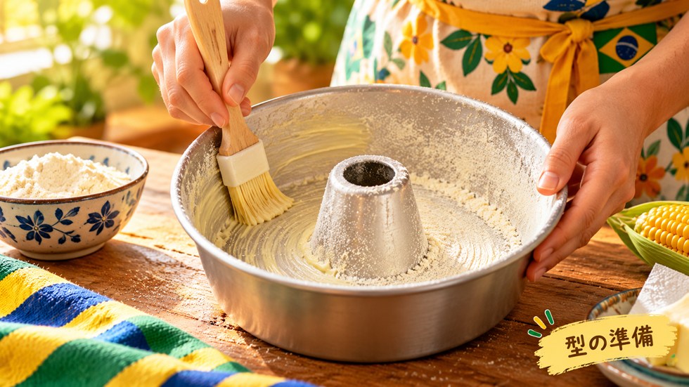 型の準備をする