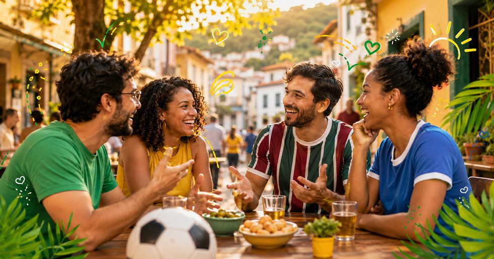サッカーチームは会話のきっかけになる
