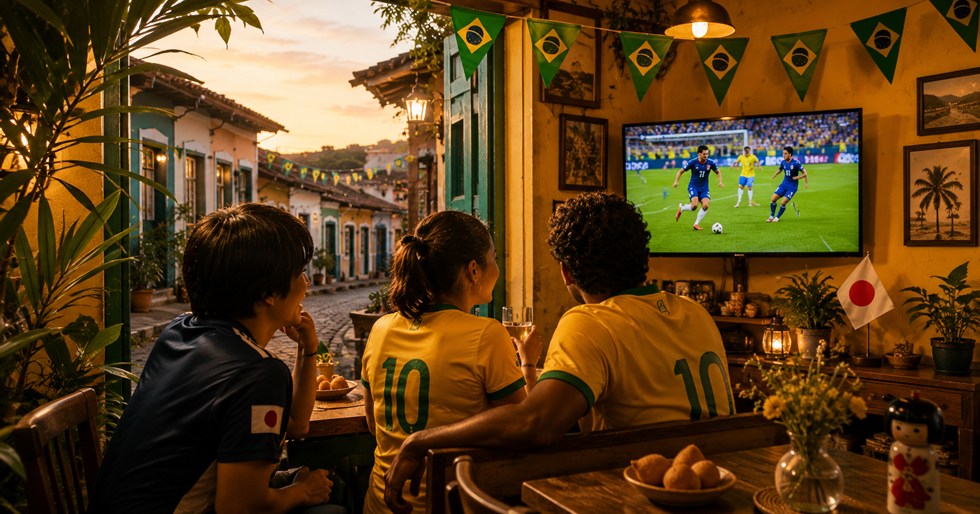 ブラジルで見る日本戦は少し特別